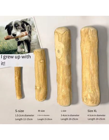 Juguete masticable madera